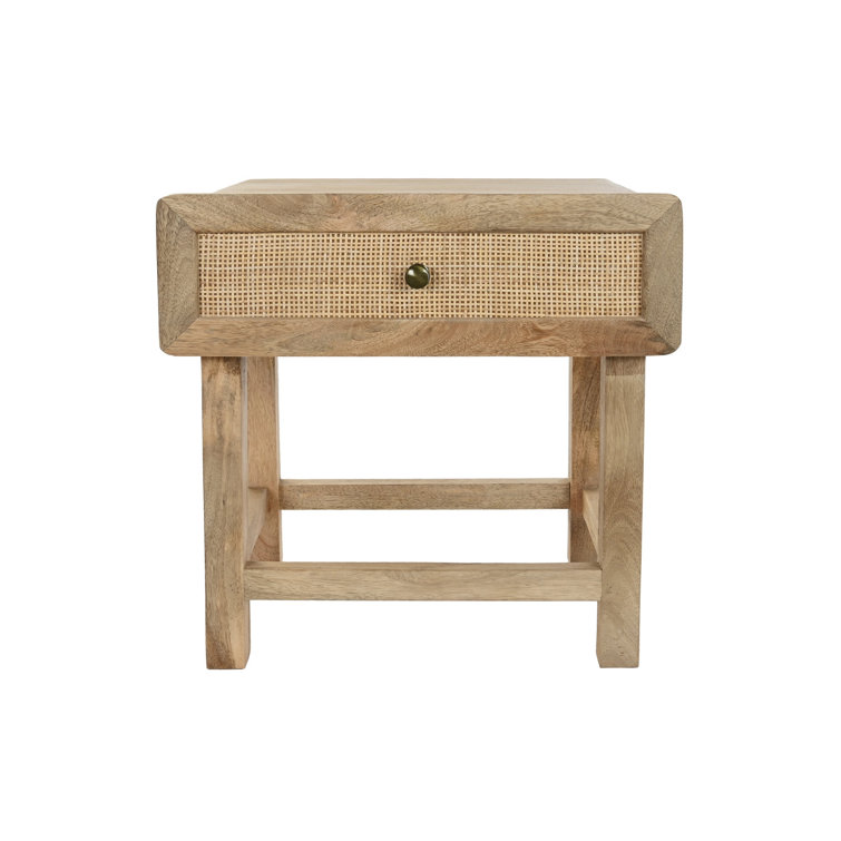 Bay Isle Home Abdusalam Solid Wood Bedside Table Wayfair.co.uk